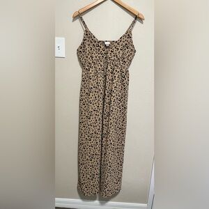 a new day Beige and Black Leopard Print Dress